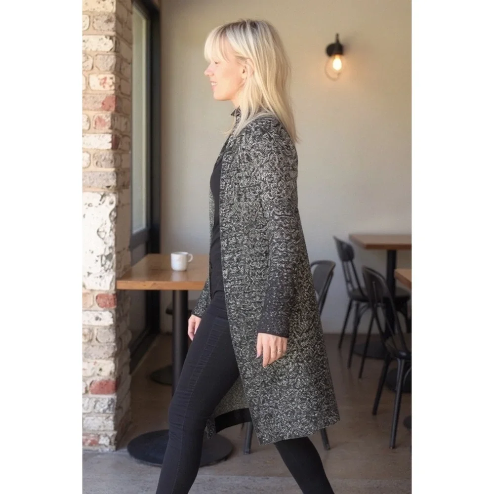 ATHLETA Wool Cashmere Wyeth Ombre Cardigan Sweater Jacket Coat Sz M‎ Long